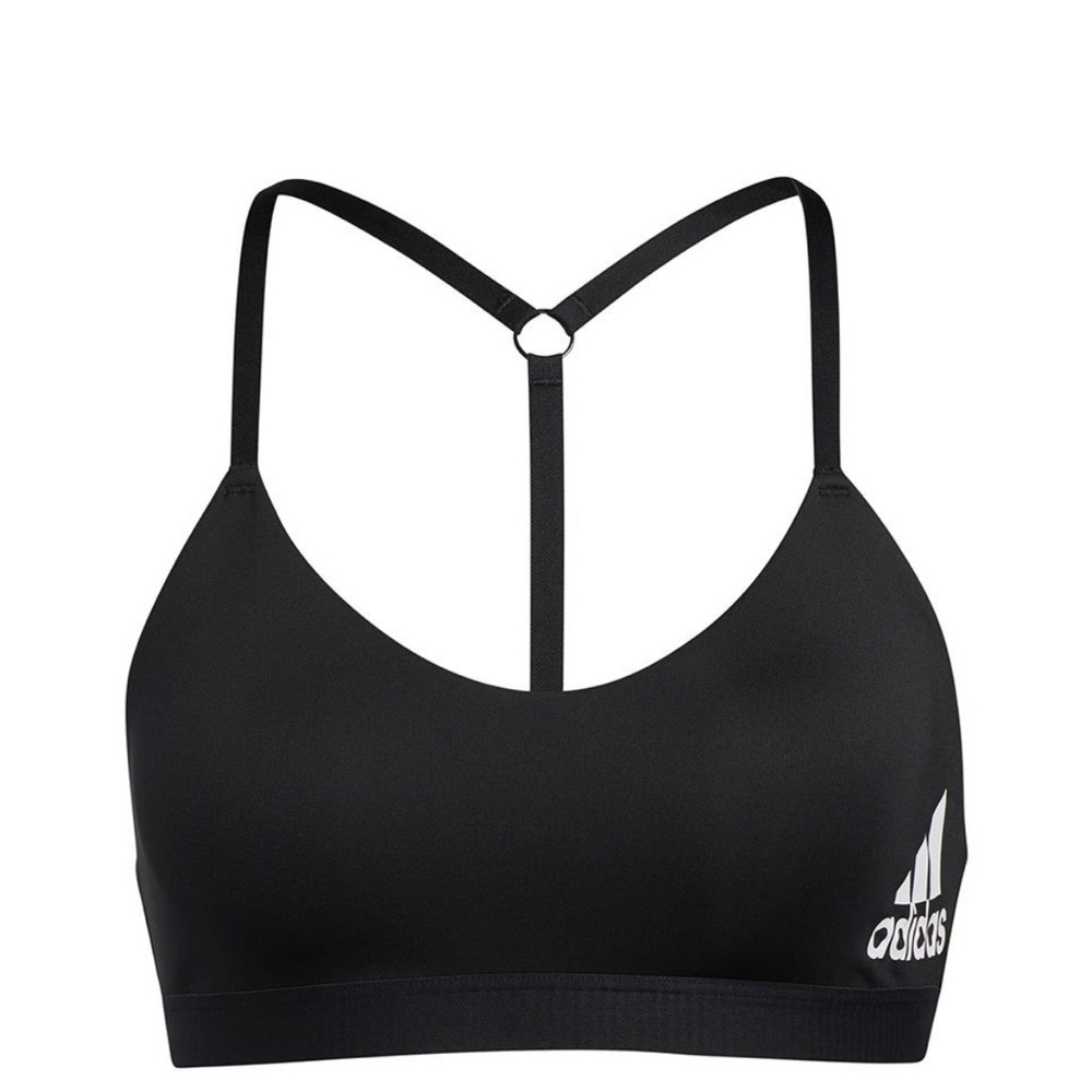 Adidas Black Strappy Sports Bra Minimal Activewear Gym Top Athleisure
#500